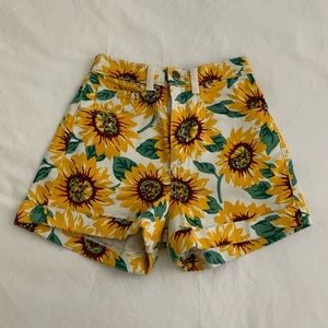 American Apparel Sunflower Shorts